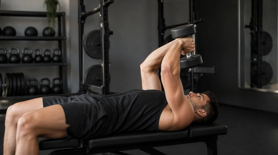 Dumbbell french press teknik