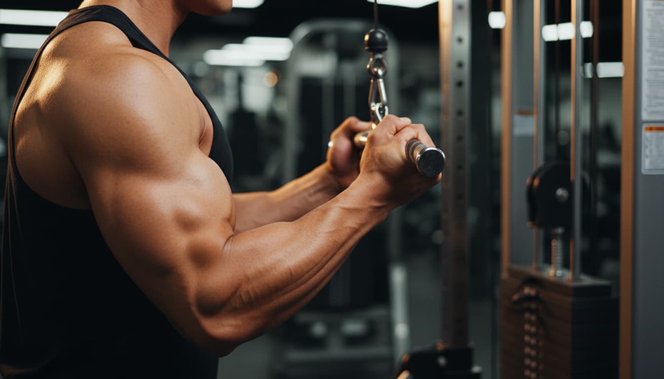 Så gör du triceps pushdown i kabel med perfekt teknik