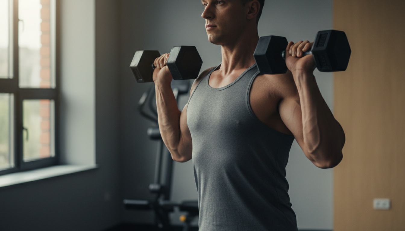 Axelpress med hantlar – guide till teknik och utförande