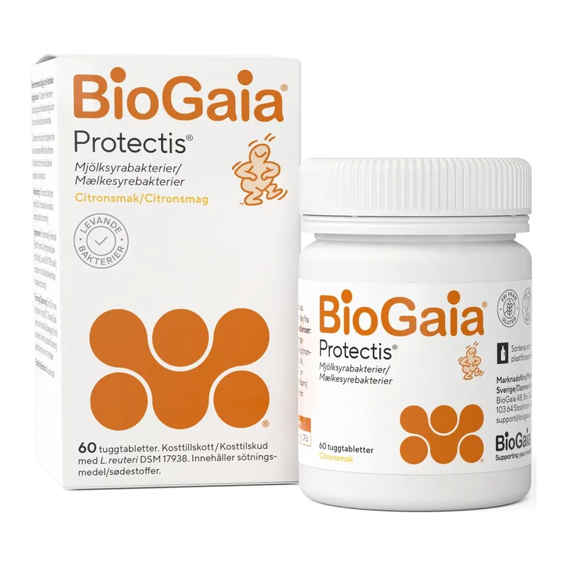 BioGaia Protectis Mjölksyrabakterier 60 tuggtabletter