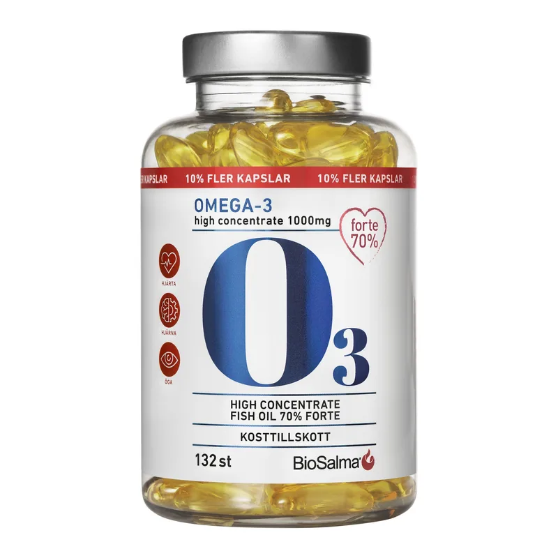 BioSalma Omega-3 Forte 70% 1000mg 132 kapslar
