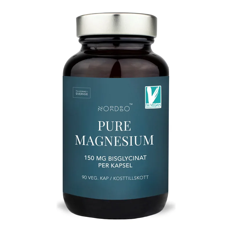 Nordbo Pure Magnesium 100% Bisglycinat 90 kapslar