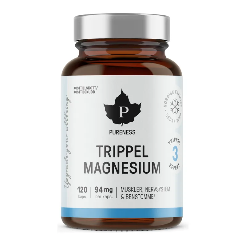 Pureness Trippel Magnesium 120 kapslar