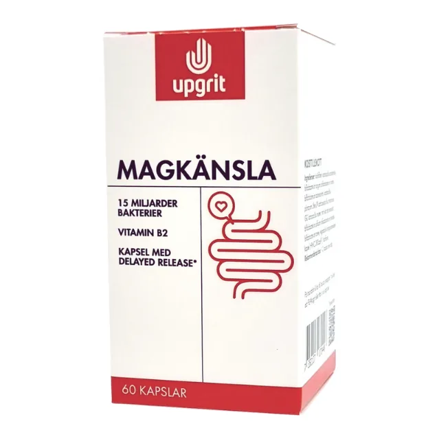 Upgrit Magkänsla Mjölksyrabakterier 60 kapslar